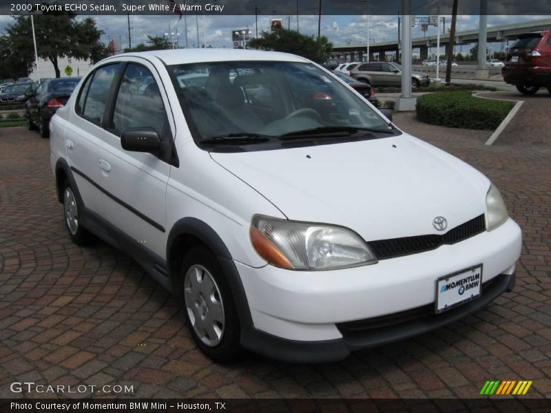 Super White / Warm Gray 2000 Toyota ECHO Sedan