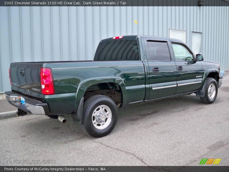 Dark Green Metallic / Tan 2003 Chevrolet Silverado 1500 HD Crew Cab