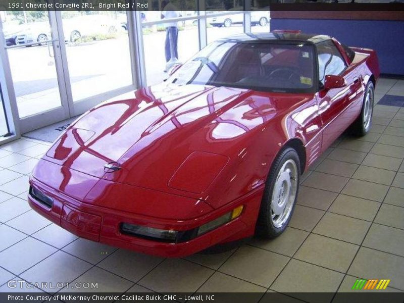 Bright Red / Red 1991 Chevrolet Corvette ZR1