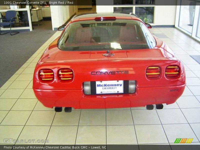 Bright Red / Red 1991 Chevrolet Corvette ZR1