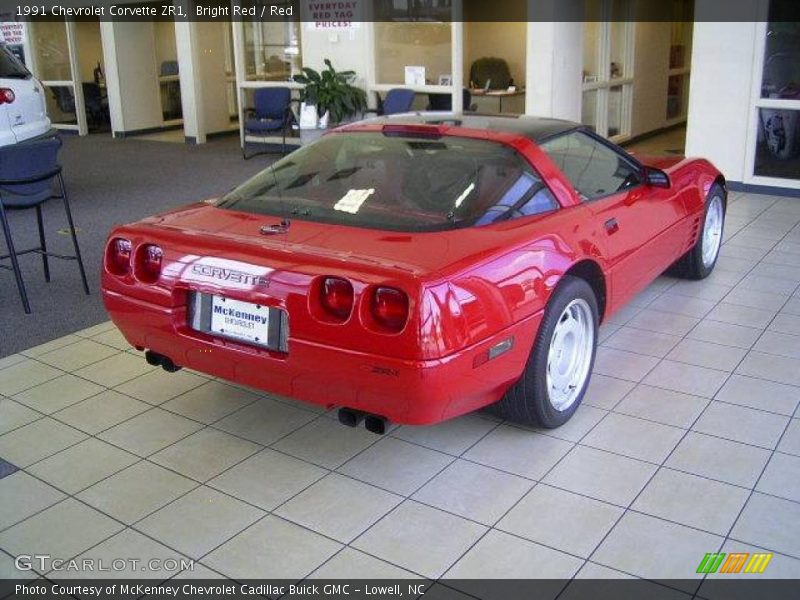 Bright Red / Red 1991 Chevrolet Corvette ZR1