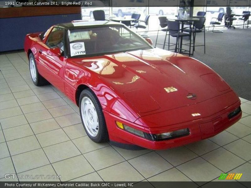 Bright Red / Red 1991 Chevrolet Corvette ZR1