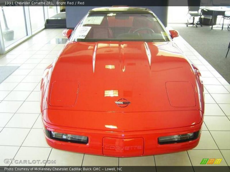 Bright Red / Red 1991 Chevrolet Corvette ZR1