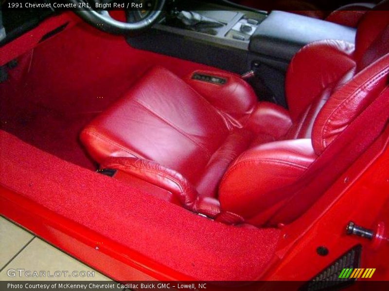 Bright Red / Red 1991 Chevrolet Corvette ZR1
