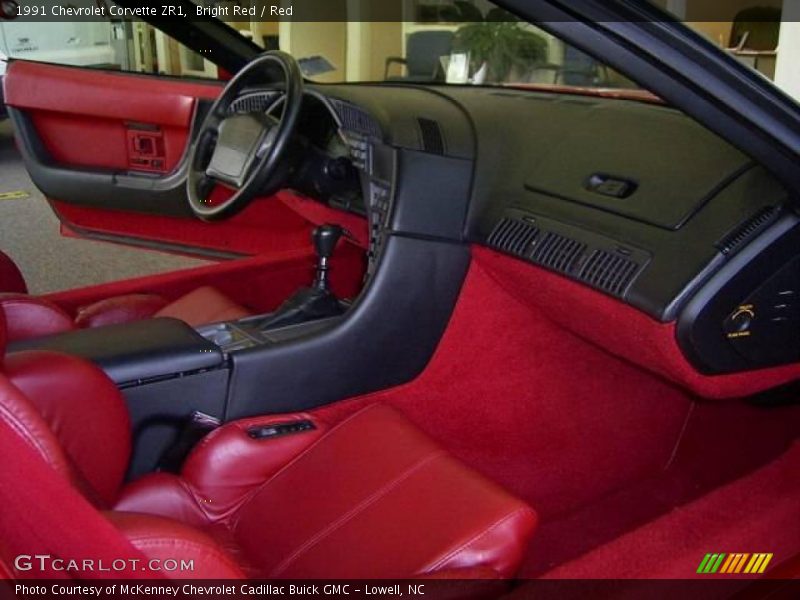 Bright Red / Red 1991 Chevrolet Corvette ZR1