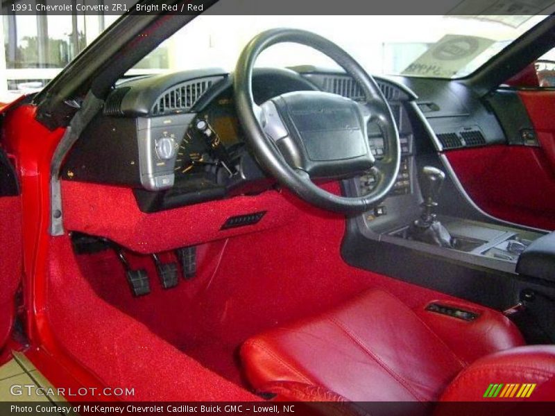 Bright Red / Red 1991 Chevrolet Corvette ZR1