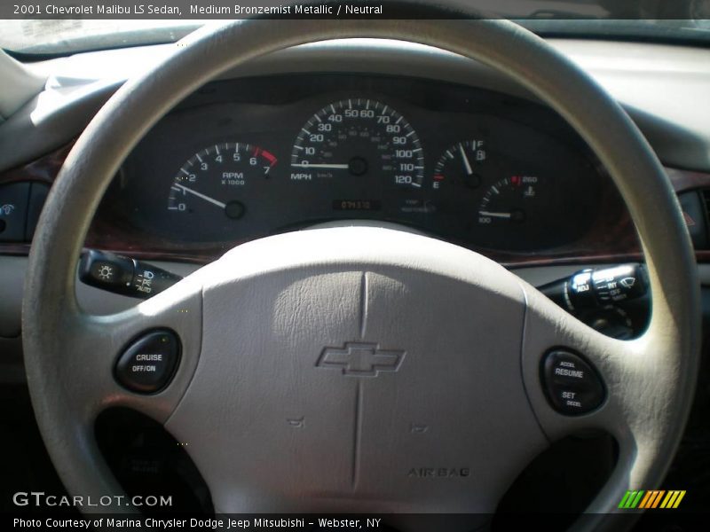 Medium Bronzemist Metallic / Neutral 2001 Chevrolet Malibu LS Sedan