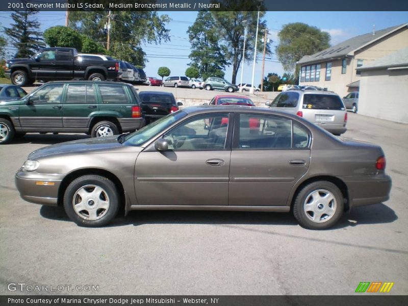 Medium Bronzemist Metallic / Neutral 2001 Chevrolet Malibu LS Sedan