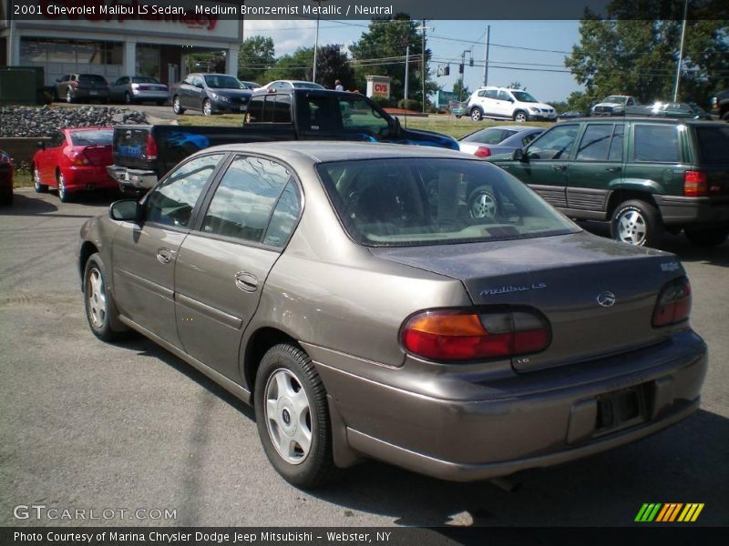Medium Bronzemist Metallic / Neutral 2001 Chevrolet Malibu LS Sedan