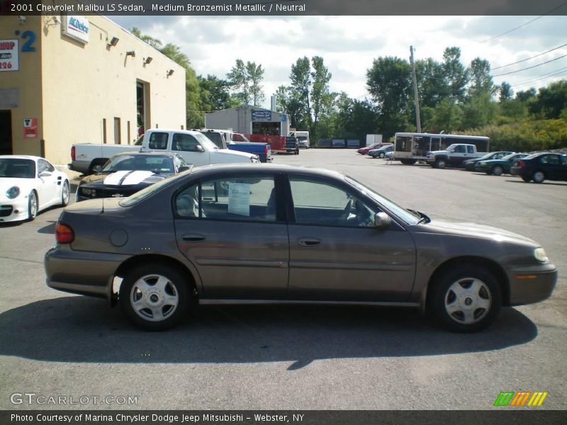 Medium Bronzemist Metallic / Neutral 2001 Chevrolet Malibu LS Sedan