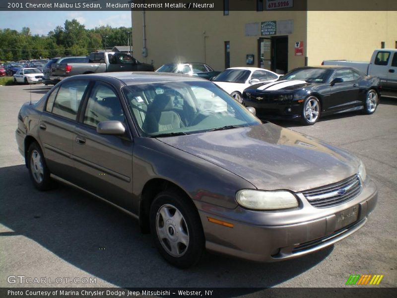 Medium Bronzemist Metallic / Neutral 2001 Chevrolet Malibu LS Sedan