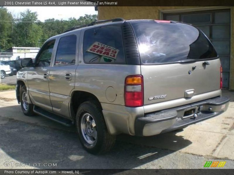 Light Pewter Metallic / Tan/Neutral 2001 Chevrolet Tahoe LS 4x4