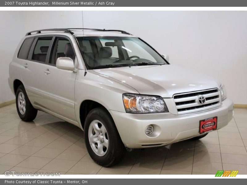 Millenium Silver Metallic / Ash Gray 2007 Toyota Highlander