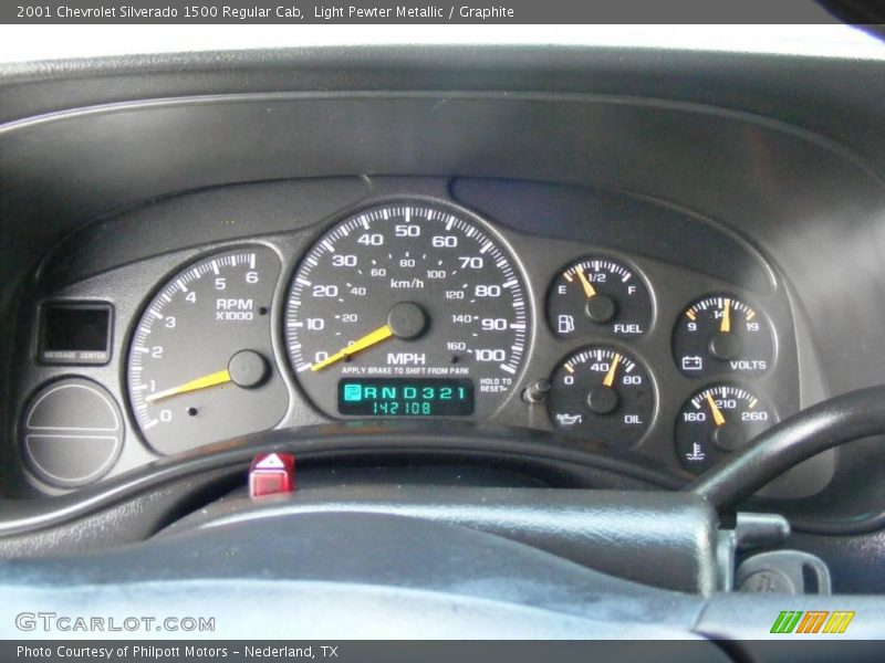 Light Pewter Metallic / Graphite 2001 Chevrolet Silverado 1500 Regular Cab