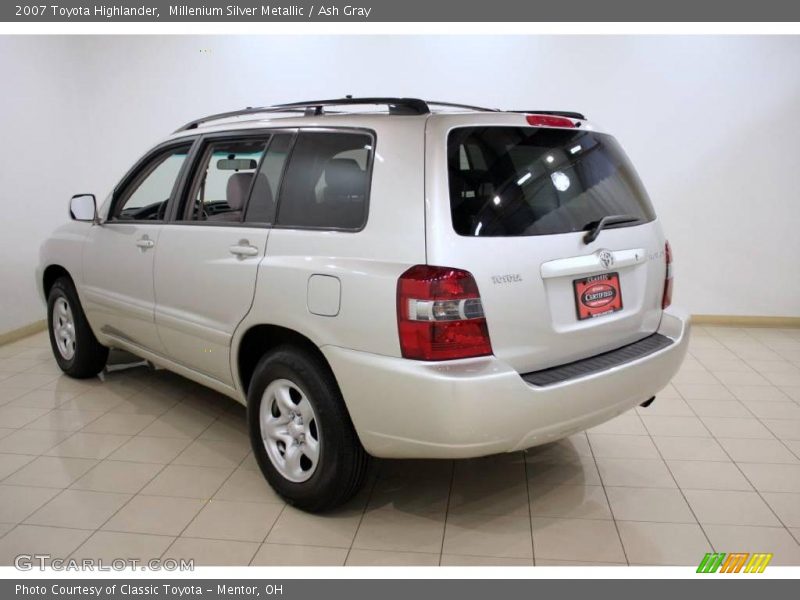 Millenium Silver Metallic / Ash Gray 2007 Toyota Highlander