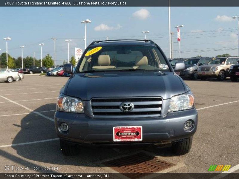 Bluestone Metallic / Ivory Beige 2007 Toyota Highlander Limited 4WD