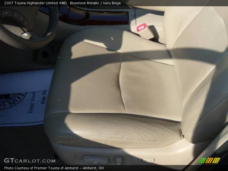 Bluestone Metallic / Ivory Beige 2007 Toyota Highlander Limited 4WD