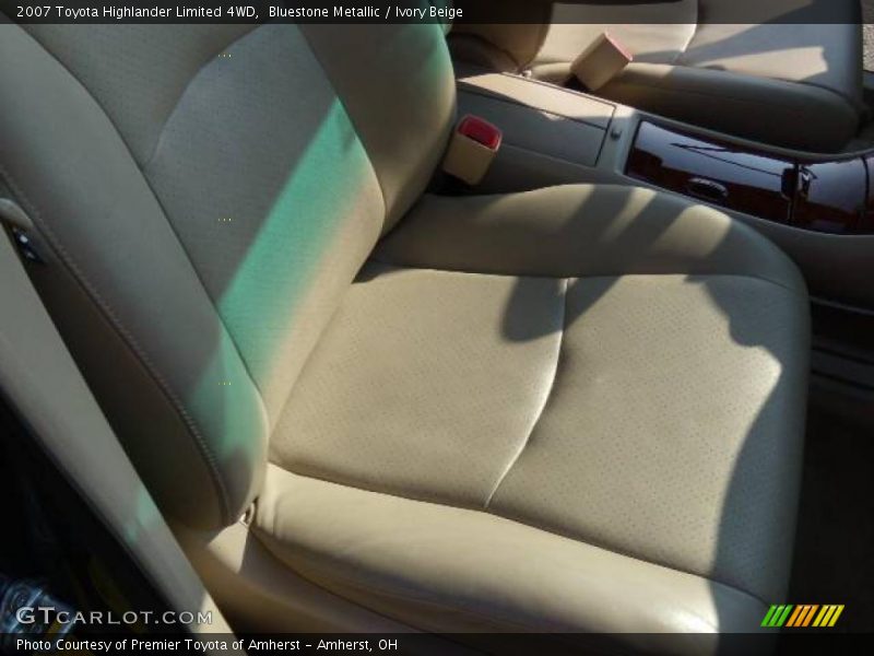 Bluestone Metallic / Ivory Beige 2007 Toyota Highlander Limited 4WD