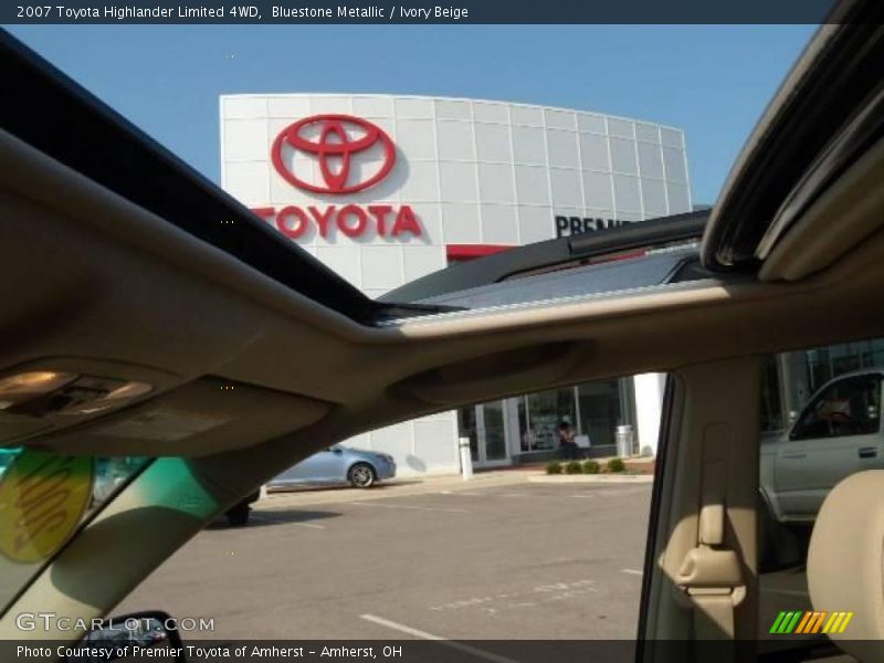 Bluestone Metallic / Ivory Beige 2007 Toyota Highlander Limited 4WD