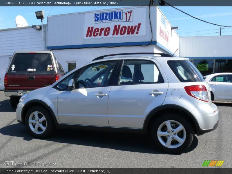 Quicksilver Metallic / Black 2009 Suzuki SX4 Crossover Technology