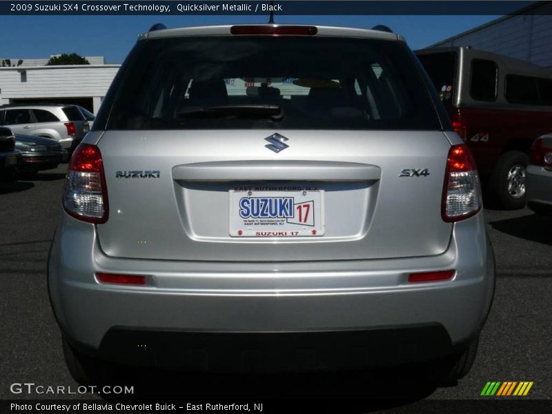 Quicksilver Metallic / Black 2009 Suzuki SX4 Crossover Technology