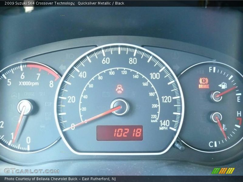 Quicksilver Metallic / Black 2009 Suzuki SX4 Crossover Technology