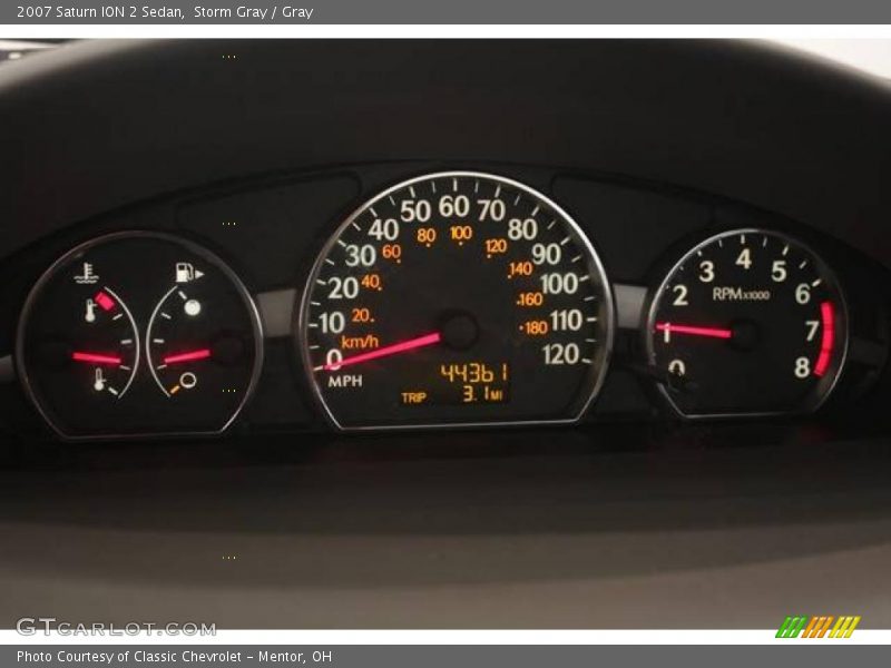 Storm Gray / Gray 2007 Saturn ION 2 Sedan