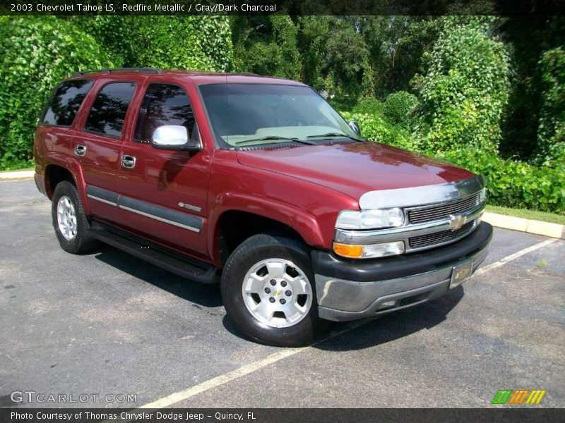 Redfire Metallic / Gray/Dark Charcoal 2003 Chevrolet Tahoe LS