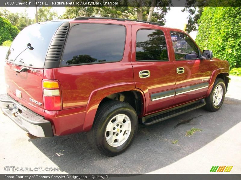 Redfire Metallic / Gray/Dark Charcoal 2003 Chevrolet Tahoe LS