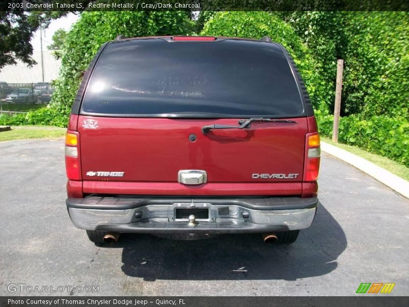 Redfire Metallic / Gray/Dark Charcoal 2003 Chevrolet Tahoe LS