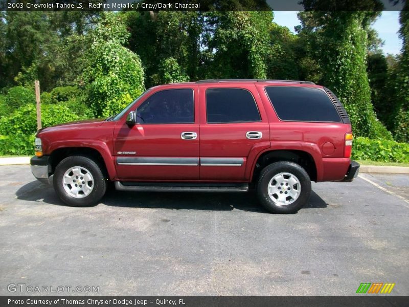 Redfire Metallic / Gray/Dark Charcoal 2003 Chevrolet Tahoe LS