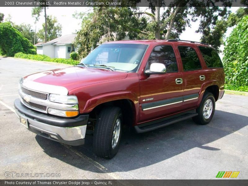 Redfire Metallic / Gray/Dark Charcoal 2003 Chevrolet Tahoe LS