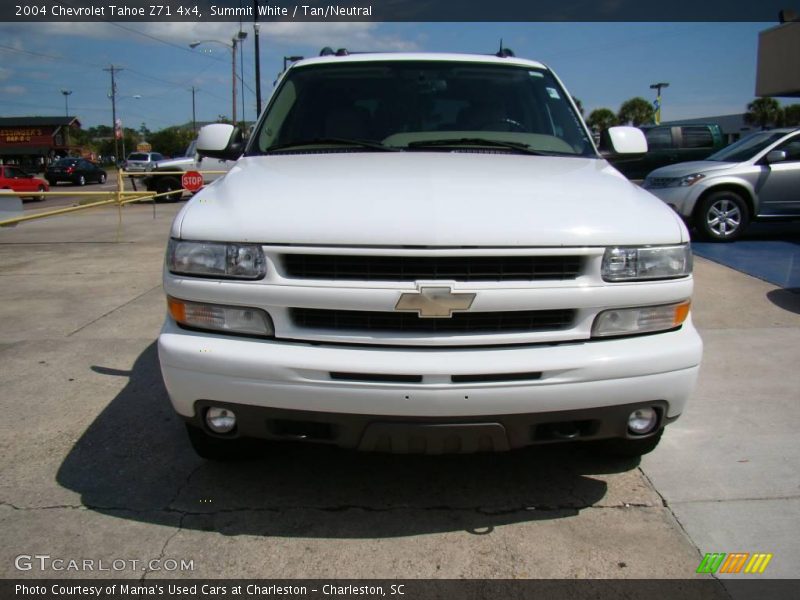 Summit White / Tan/Neutral 2004 Chevrolet Tahoe Z71 4x4