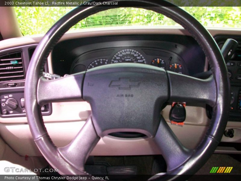 Redfire Metallic / Gray/Dark Charcoal 2003 Chevrolet Tahoe LS