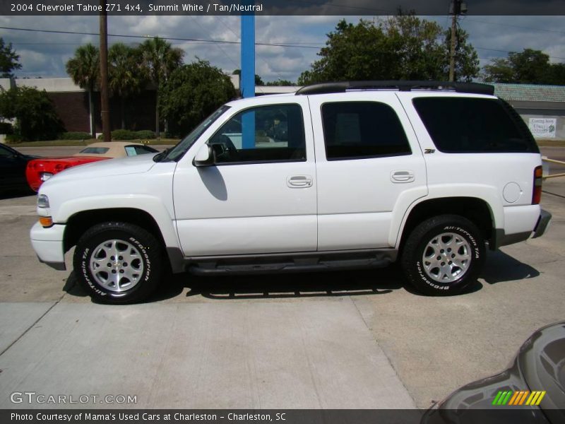 Summit White / Tan/Neutral 2004 Chevrolet Tahoe Z71 4x4
