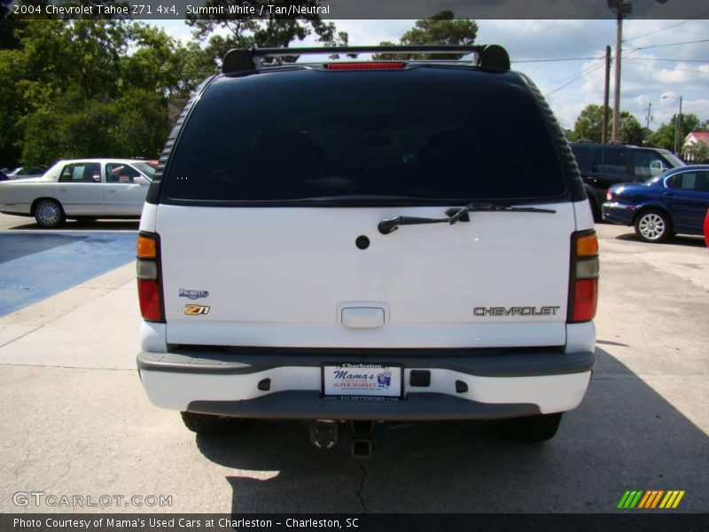 Summit White / Tan/Neutral 2004 Chevrolet Tahoe Z71 4x4