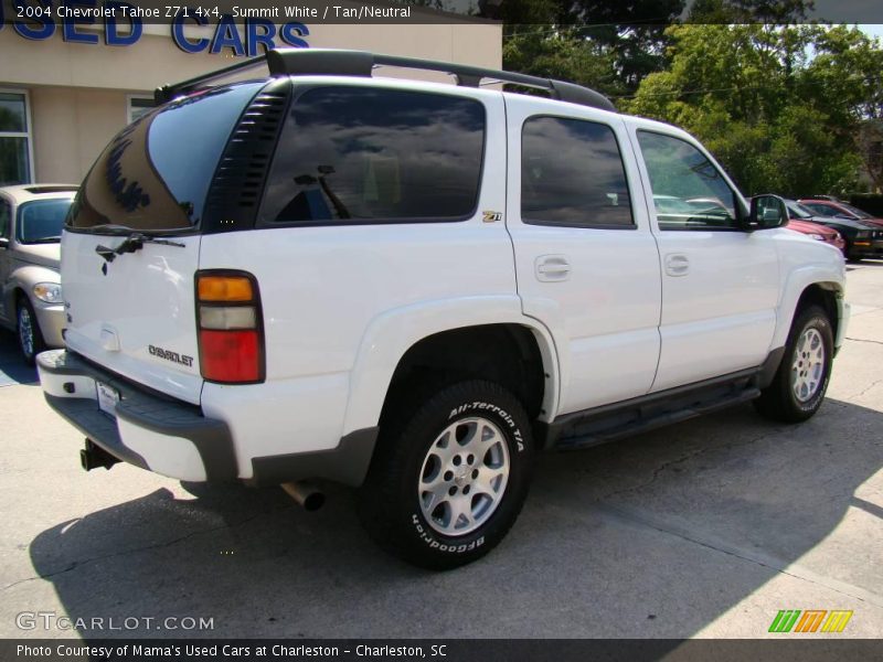 Summit White / Tan/Neutral 2004 Chevrolet Tahoe Z71 4x4