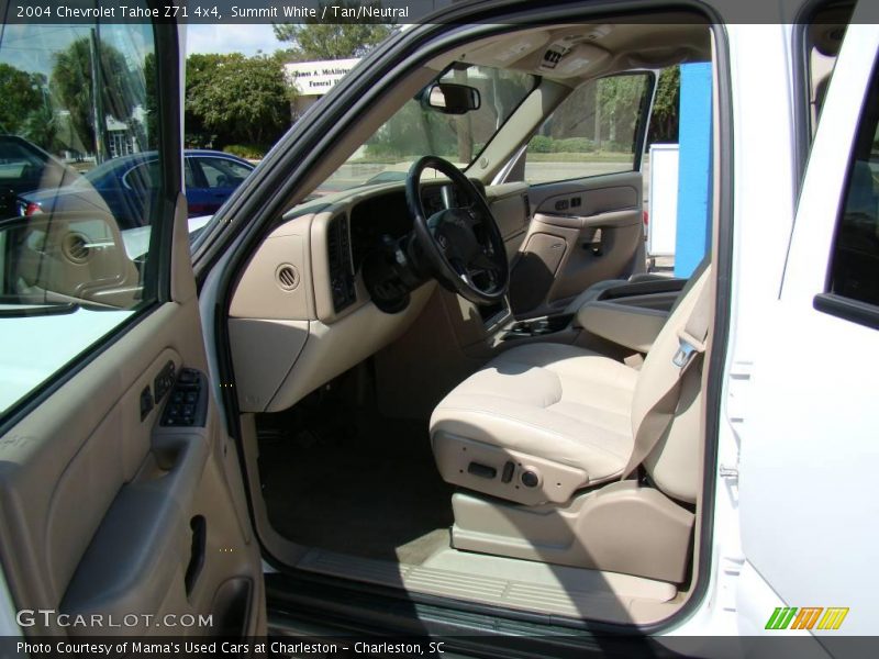 Summit White / Tan/Neutral 2004 Chevrolet Tahoe Z71 4x4