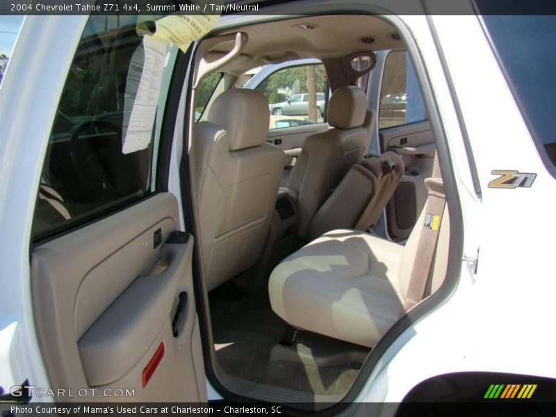 Summit White / Tan/Neutral 2004 Chevrolet Tahoe Z71 4x4