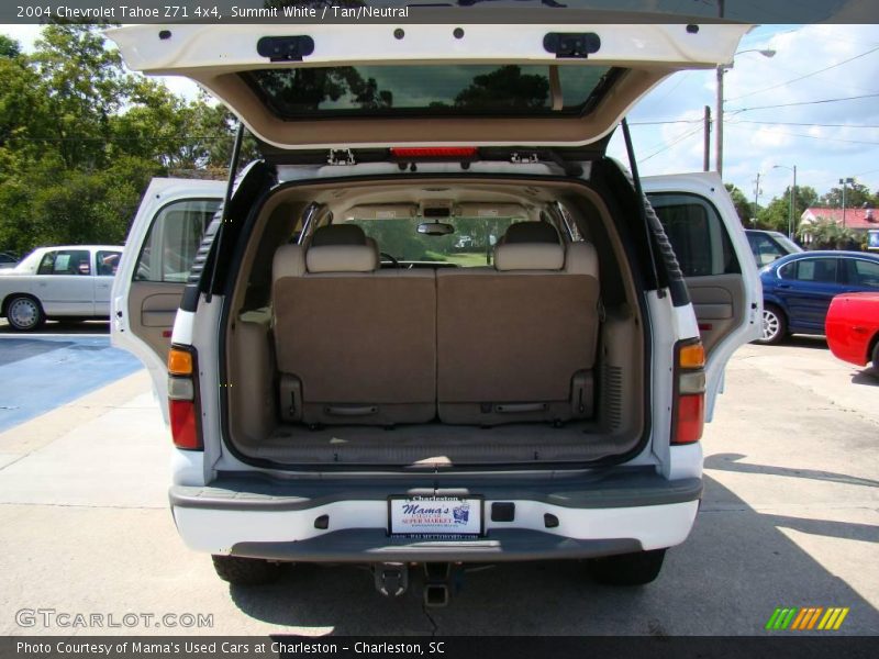 Summit White / Tan/Neutral 2004 Chevrolet Tahoe Z71 4x4