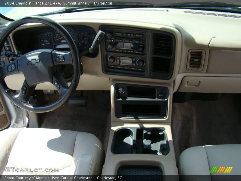 Summit White / Tan/Neutral 2004 Chevrolet Tahoe Z71 4x4