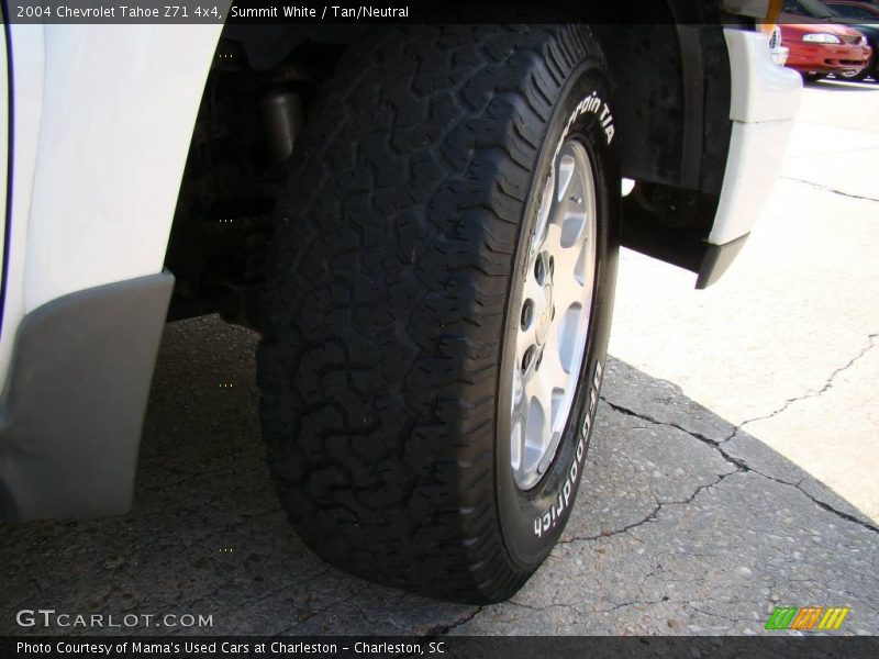 Summit White / Tan/Neutral 2004 Chevrolet Tahoe Z71 4x4