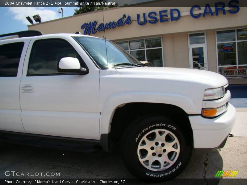 Summit White / Tan/Neutral 2004 Chevrolet Tahoe Z71 4x4