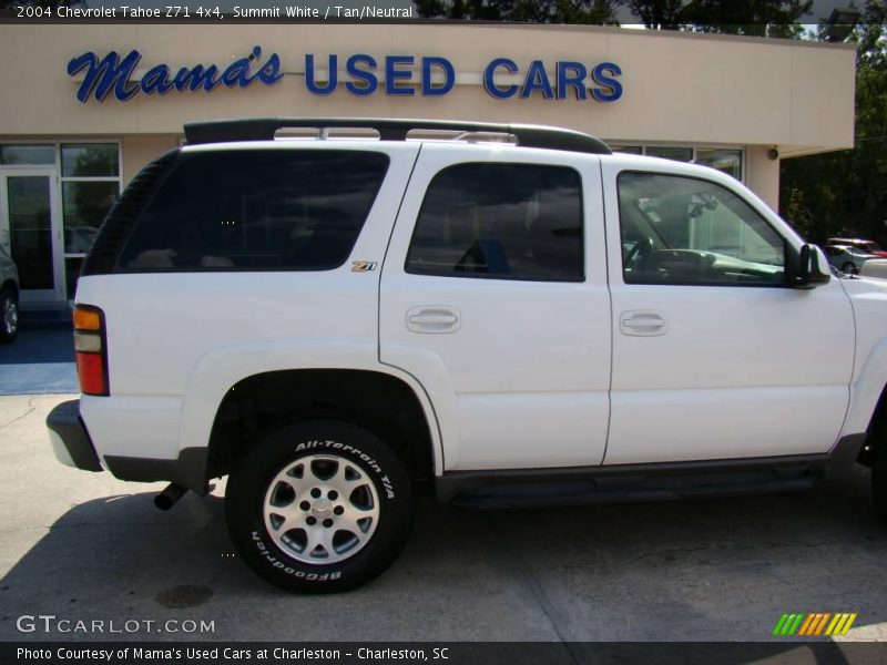Summit White / Tan/Neutral 2004 Chevrolet Tahoe Z71 4x4