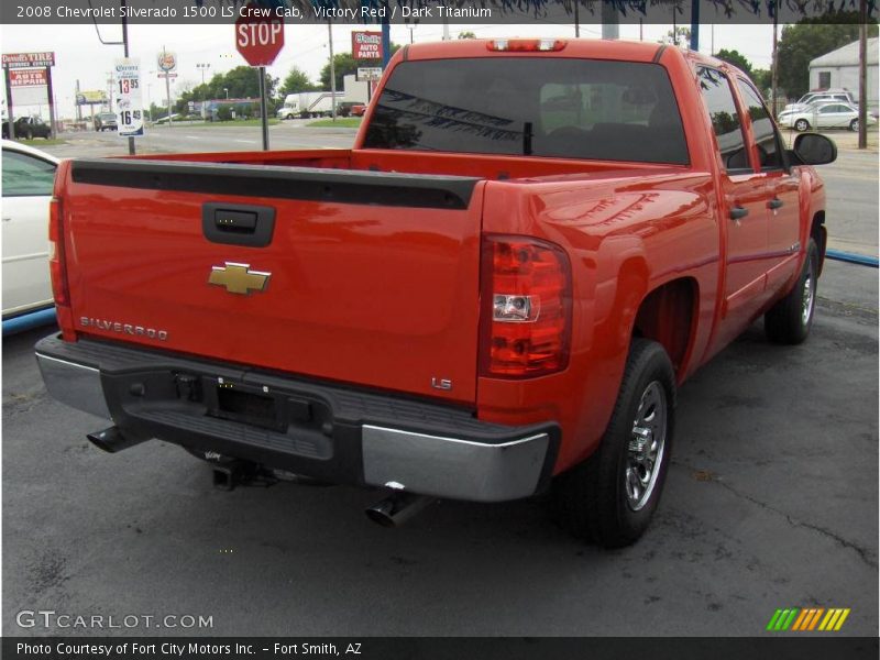 Victory Red / Dark Titanium 2008 Chevrolet Silverado 1500 LS Crew Cab
