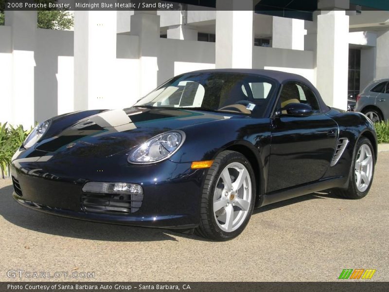 Midnight Blue Metallic / Sand Beige 2008 Porsche Boxster