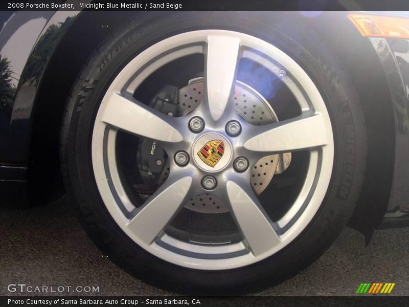 Midnight Blue Metallic / Sand Beige 2008 Porsche Boxster