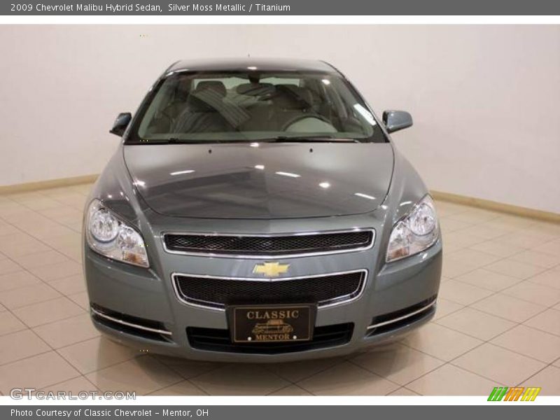 Silver Moss Metallic / Titanium 2009 Chevrolet Malibu Hybrid Sedan