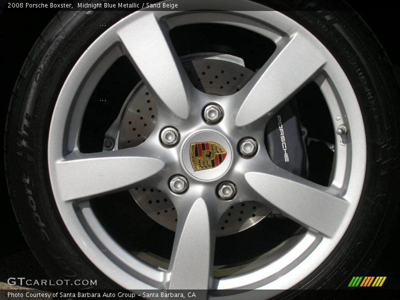 Midnight Blue Metallic / Sand Beige 2008 Porsche Boxster