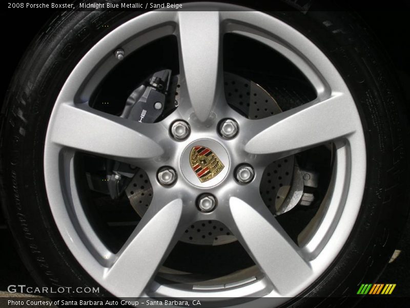 Midnight Blue Metallic / Sand Beige 2008 Porsche Boxster